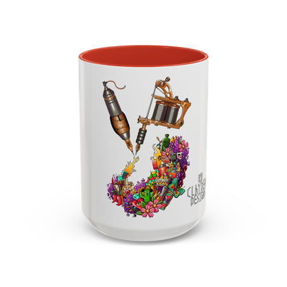 Accent Coffee Mug-Doodle Tattoo