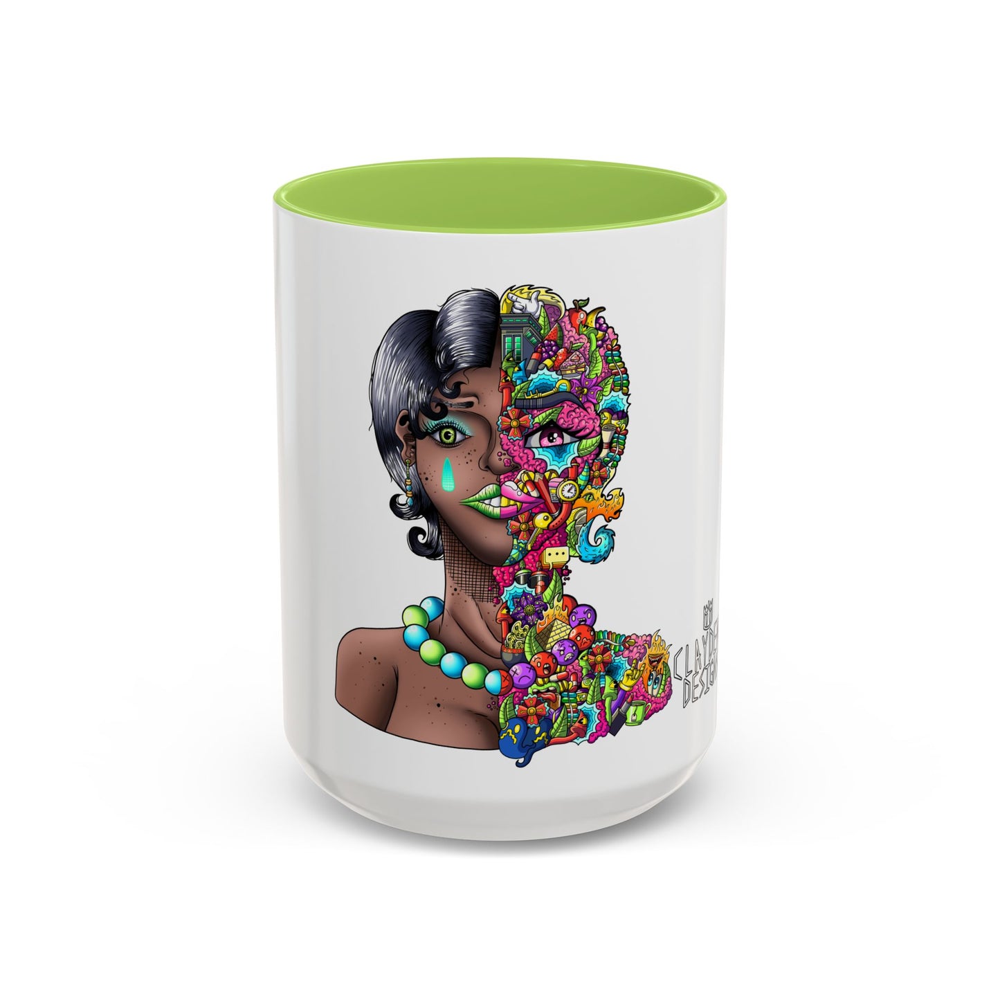 Accent Coffee Mug-Doodle Girl