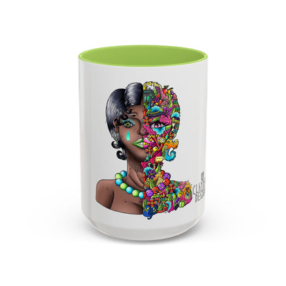 Accent Coffee Mug-Doodle Girl