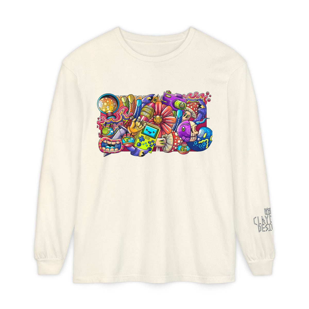 Unisex Garment-dyed Long Sleeve T-Shirt