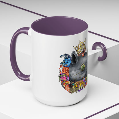 Accent Coffee Mug-Doodle Rhino