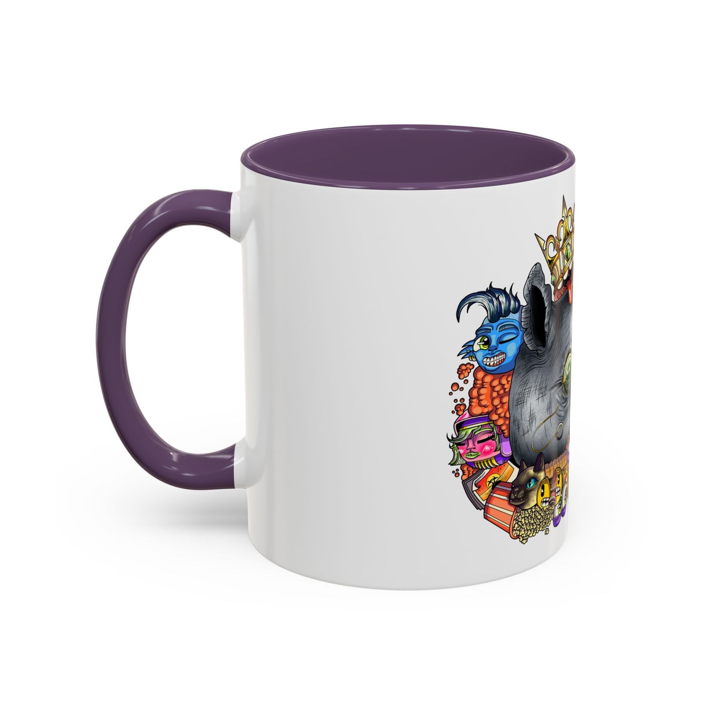 Accent Coffee Mug-Doodle Rhino