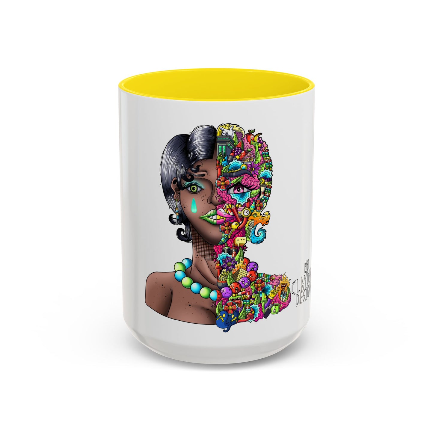 Accent Coffee Mug-Doodle Girl