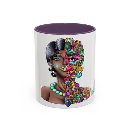 Accent Coffee Mug-Doodle Girl