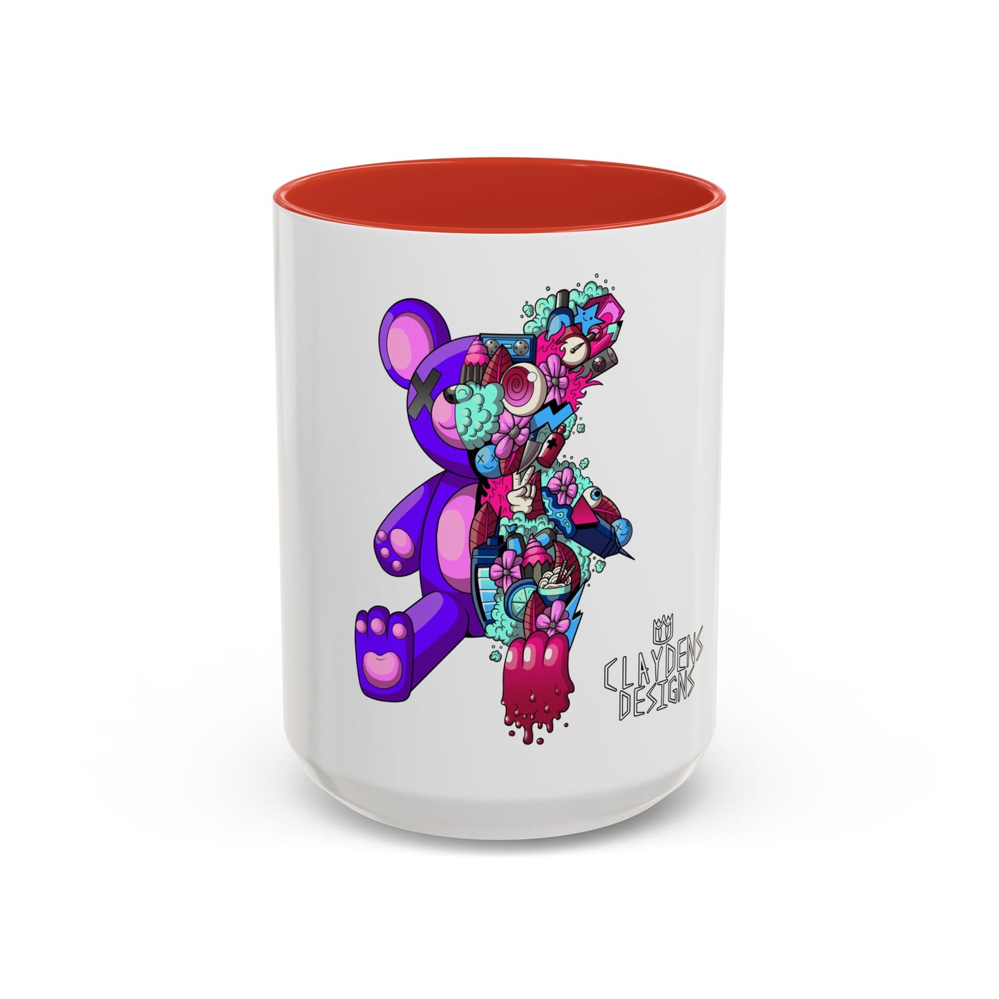 Accent Coffee Mug-Doodle Teddy