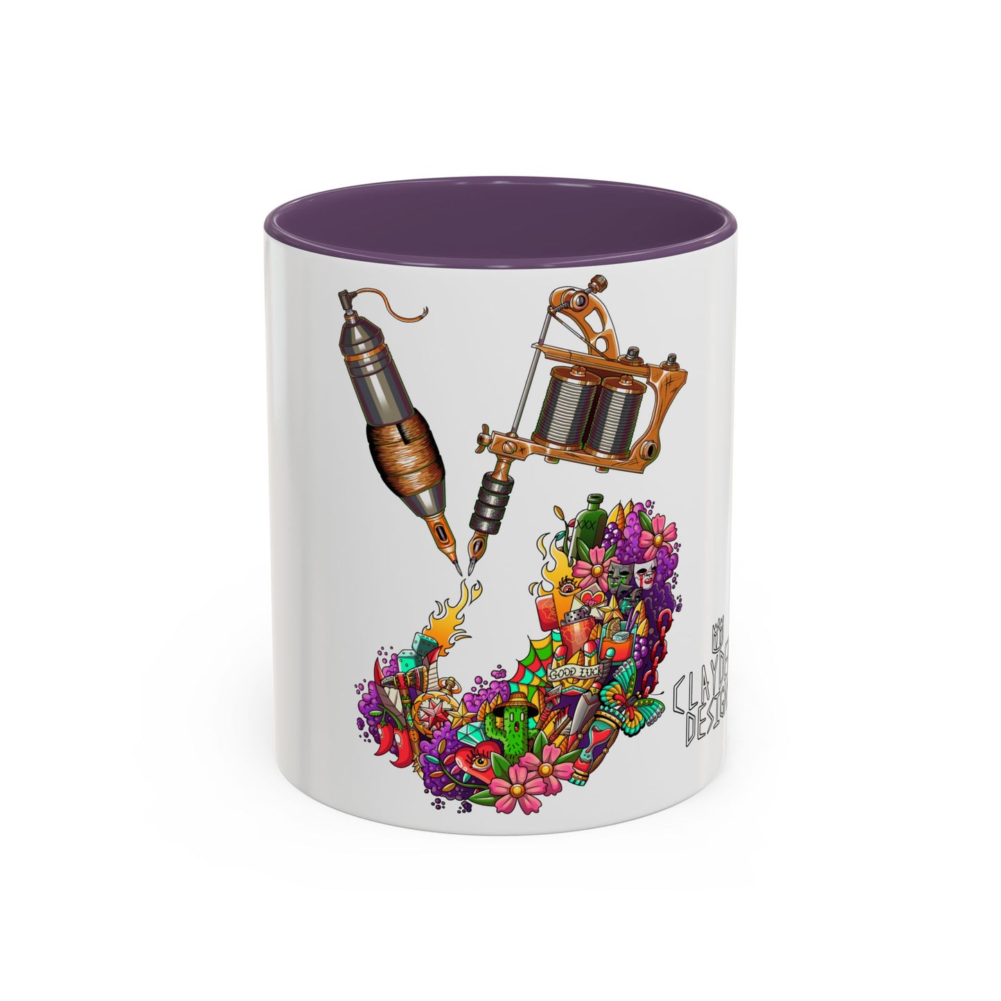 Accent Coffee Mug-Doodle Tattoo