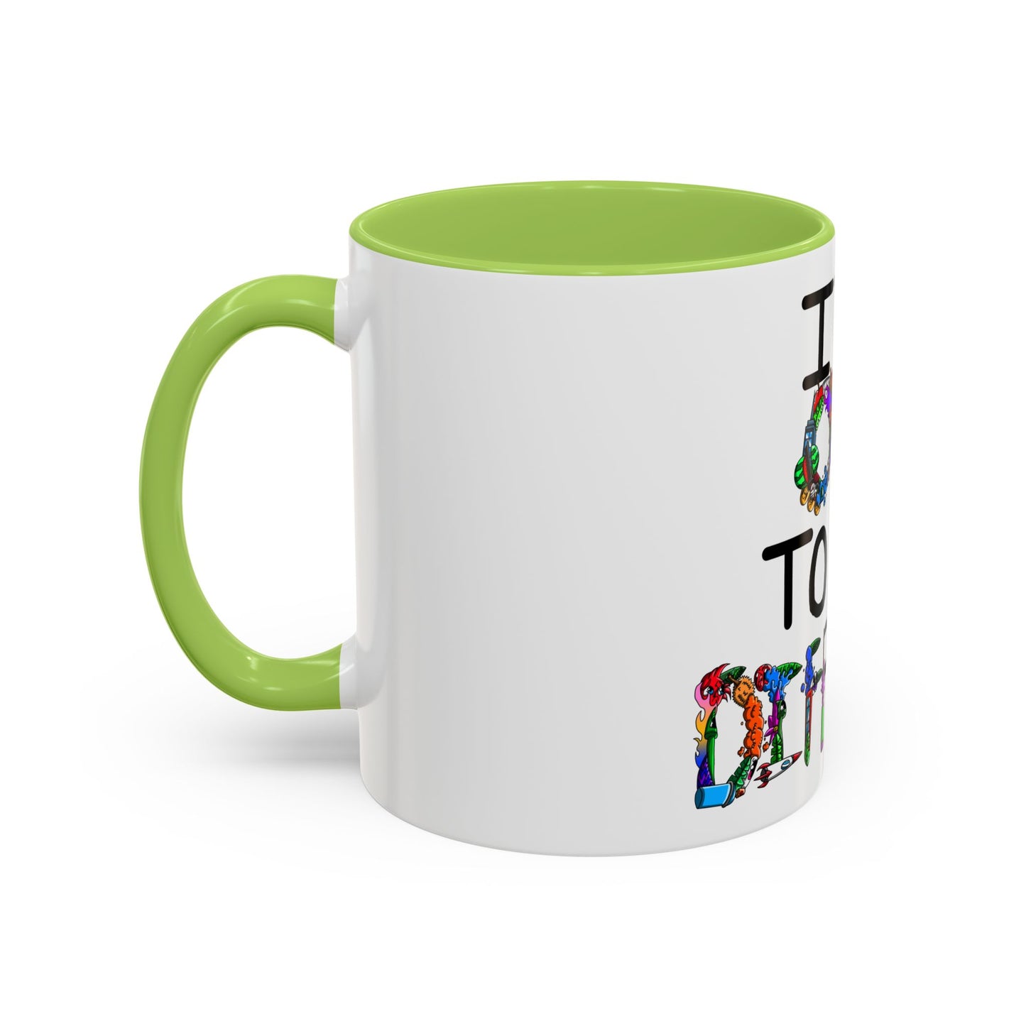 Accent Coffee Mug-Doodle It's OK to be Different