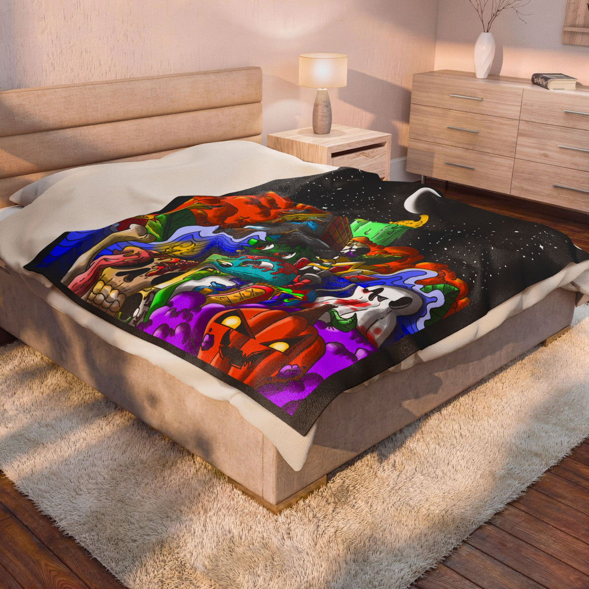 Halloween Velveteen Plush Blanket-60' x 80'