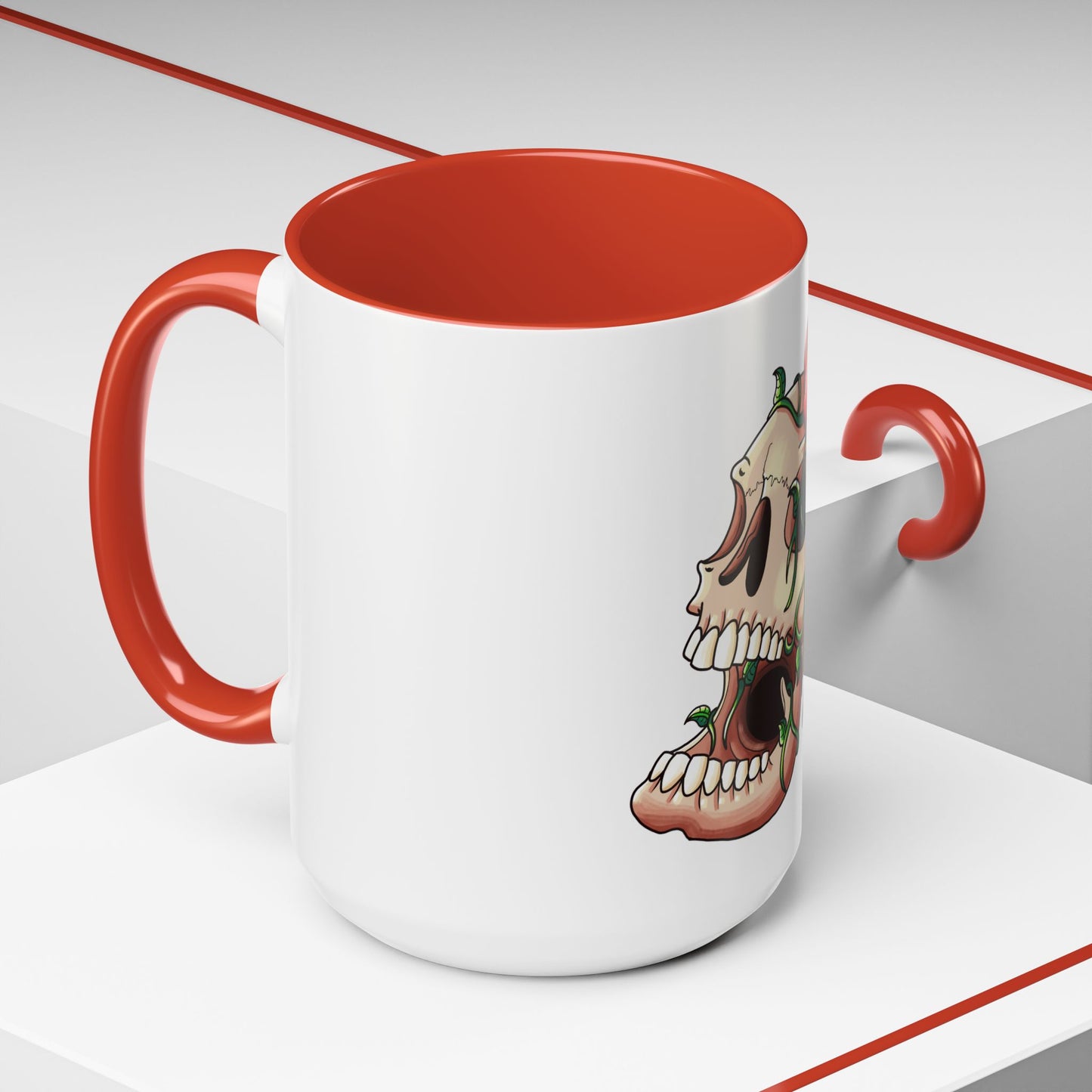Accent Coffee Mug-Skull design