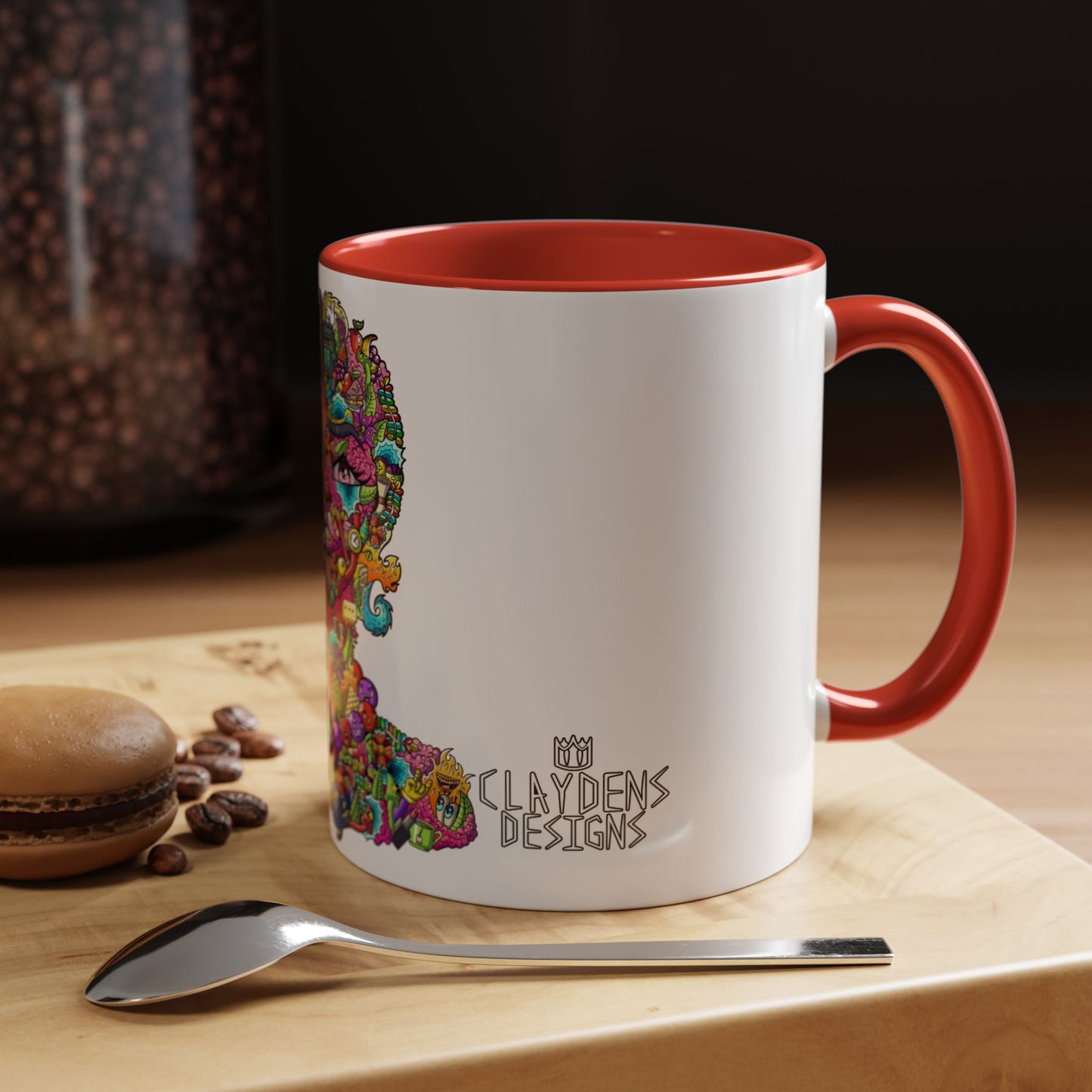 Accent Coffee Mug-Doodle Girl