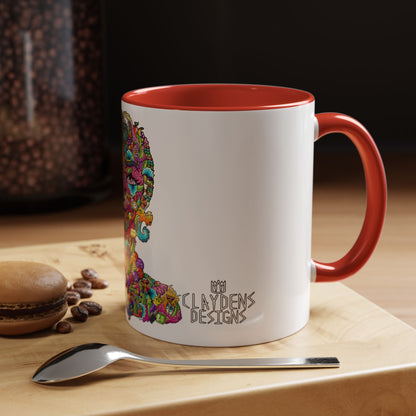 Accent Coffee Mug-Doodle Girl