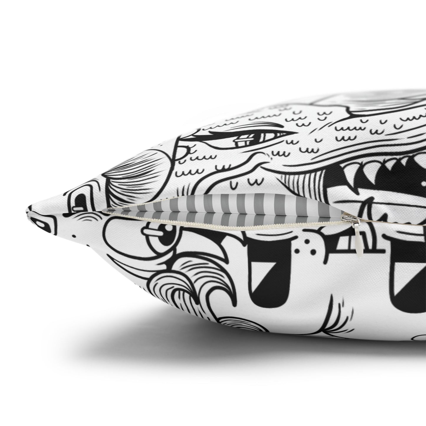 Spun Polyester Square Pillowcase