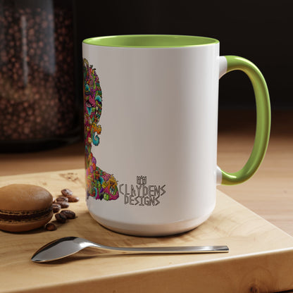Accent Coffee Mug-Doodle Girl