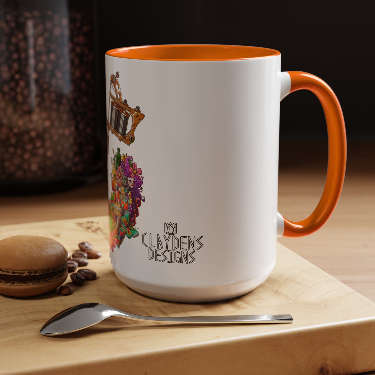 Accent Coffee Mug-Doodle Tattoo