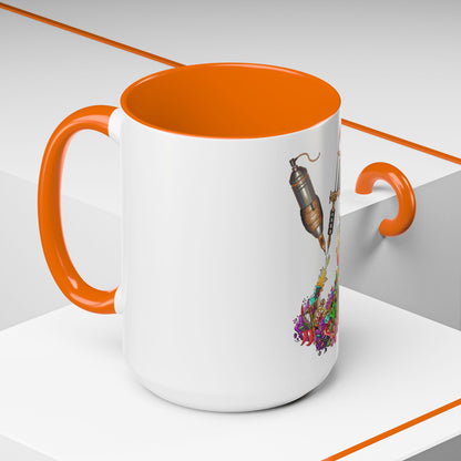 Accent Coffee Mug-Doodle Tattoo