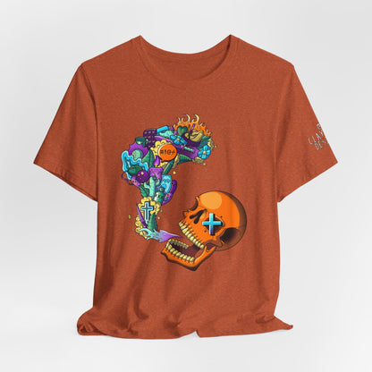 Unisex Jersey Short Sleeve Tee-Doodle Skull