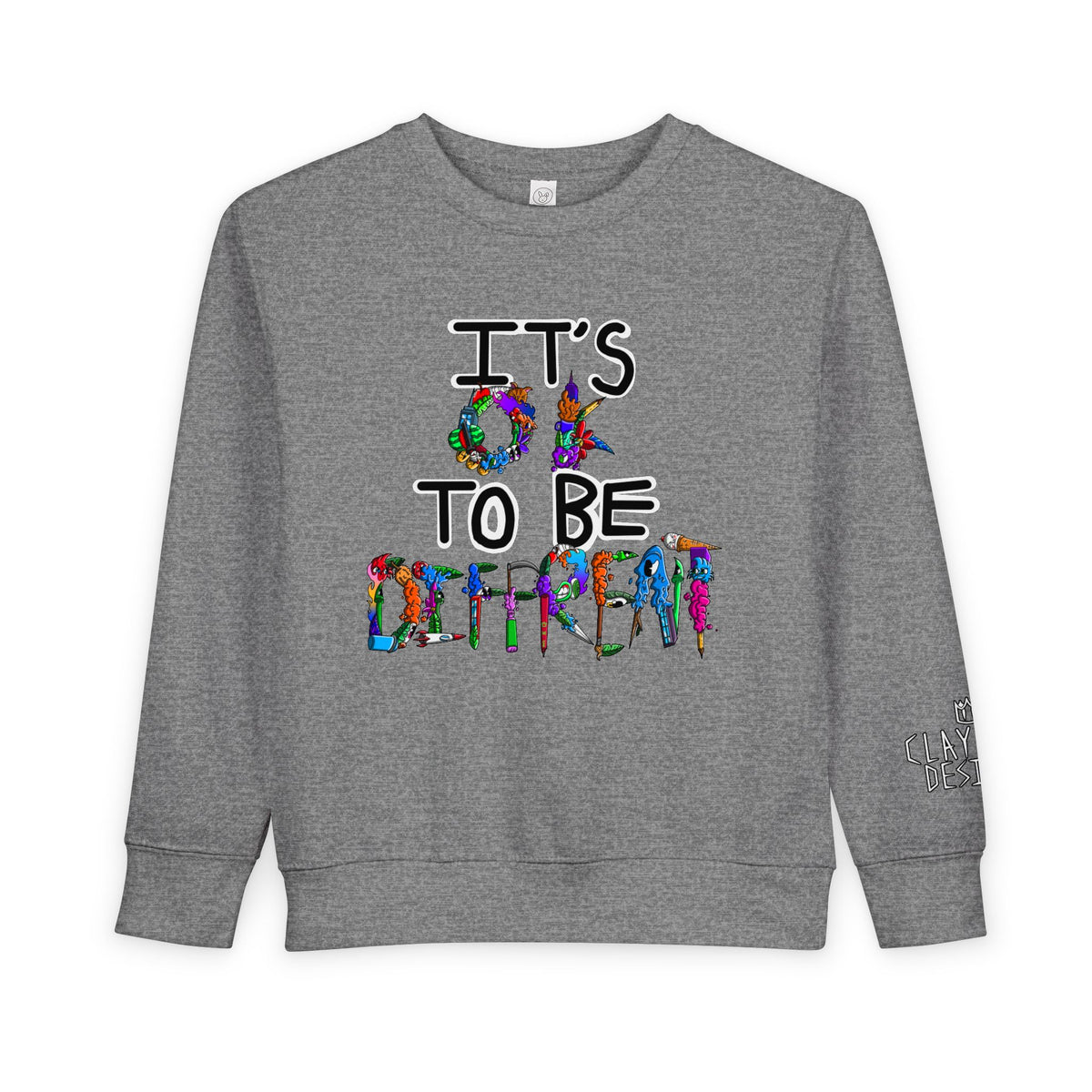 Toddler Sweatshirt-It's OK to be Different