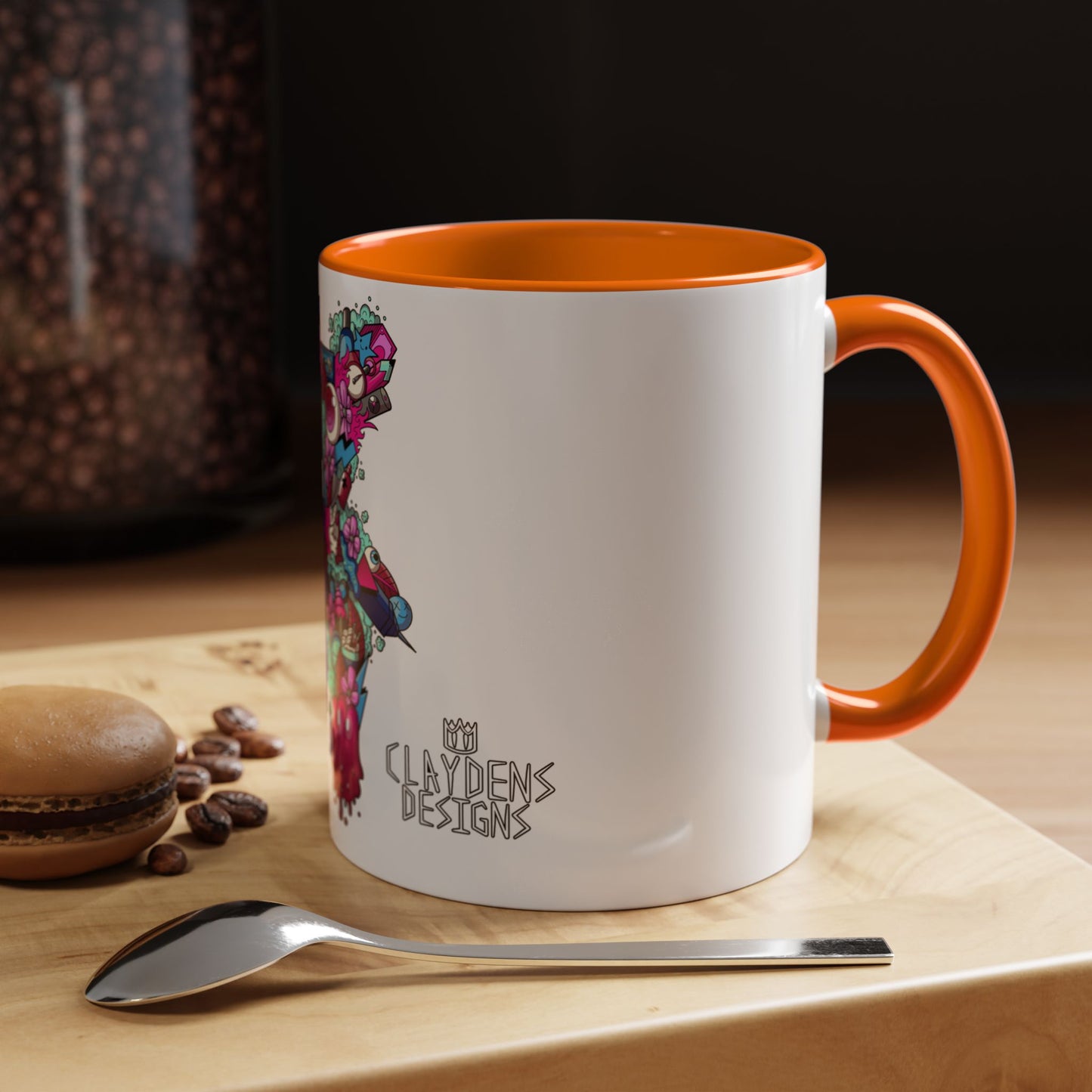 Accent Coffee Mug-Doodle Teddy