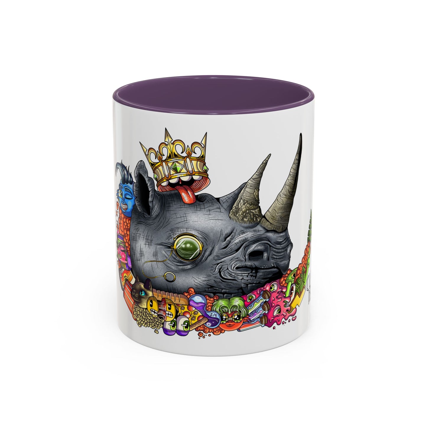 Accent Coffee Mug-Doodle Rhino