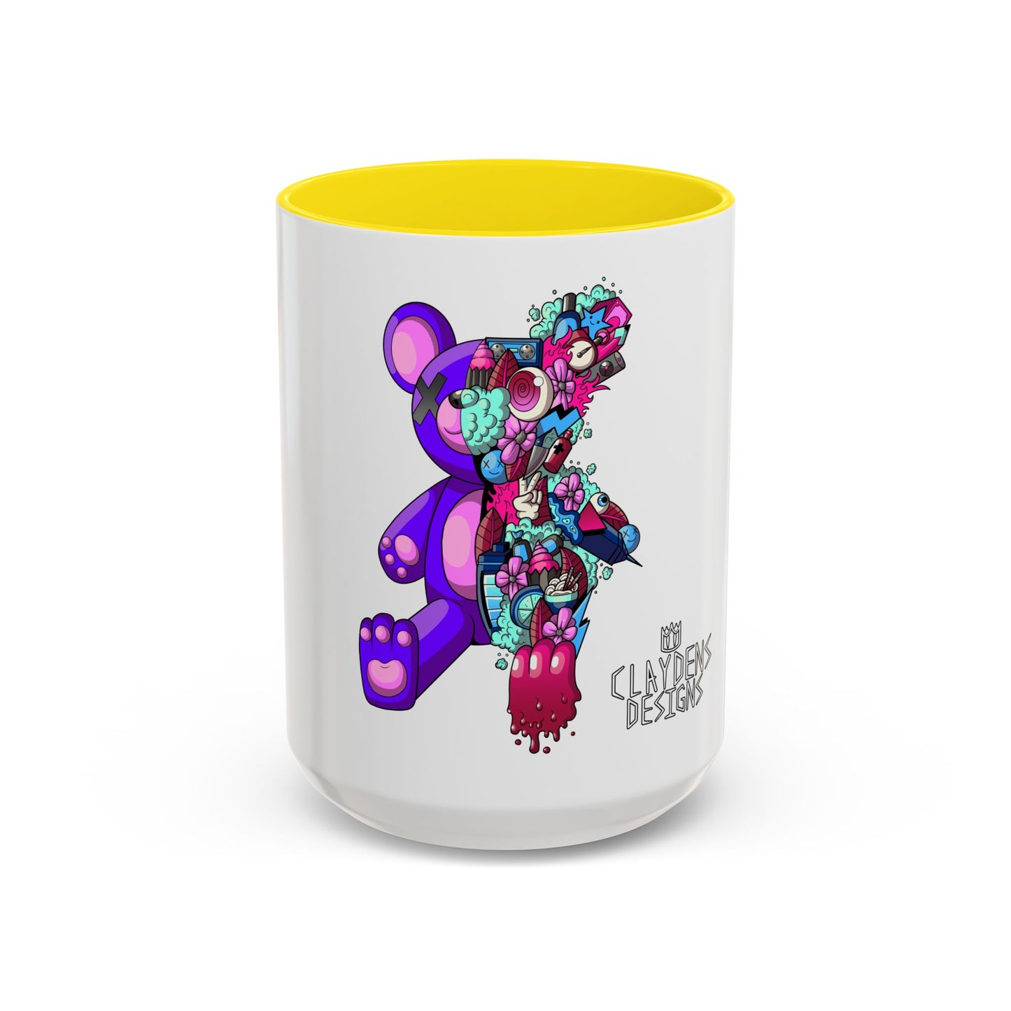 Accent Coffee Mug-Doodle Teddy