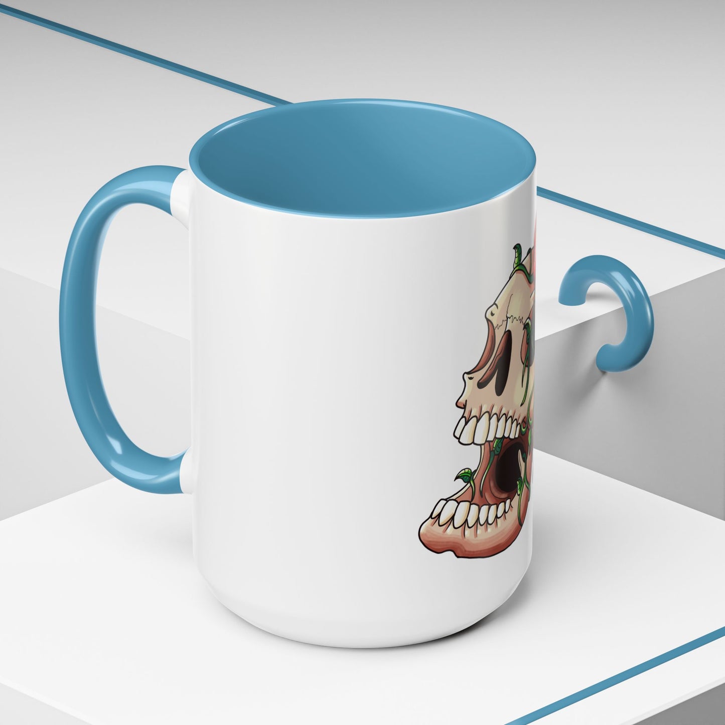 Accent Coffee Mug-Skull design