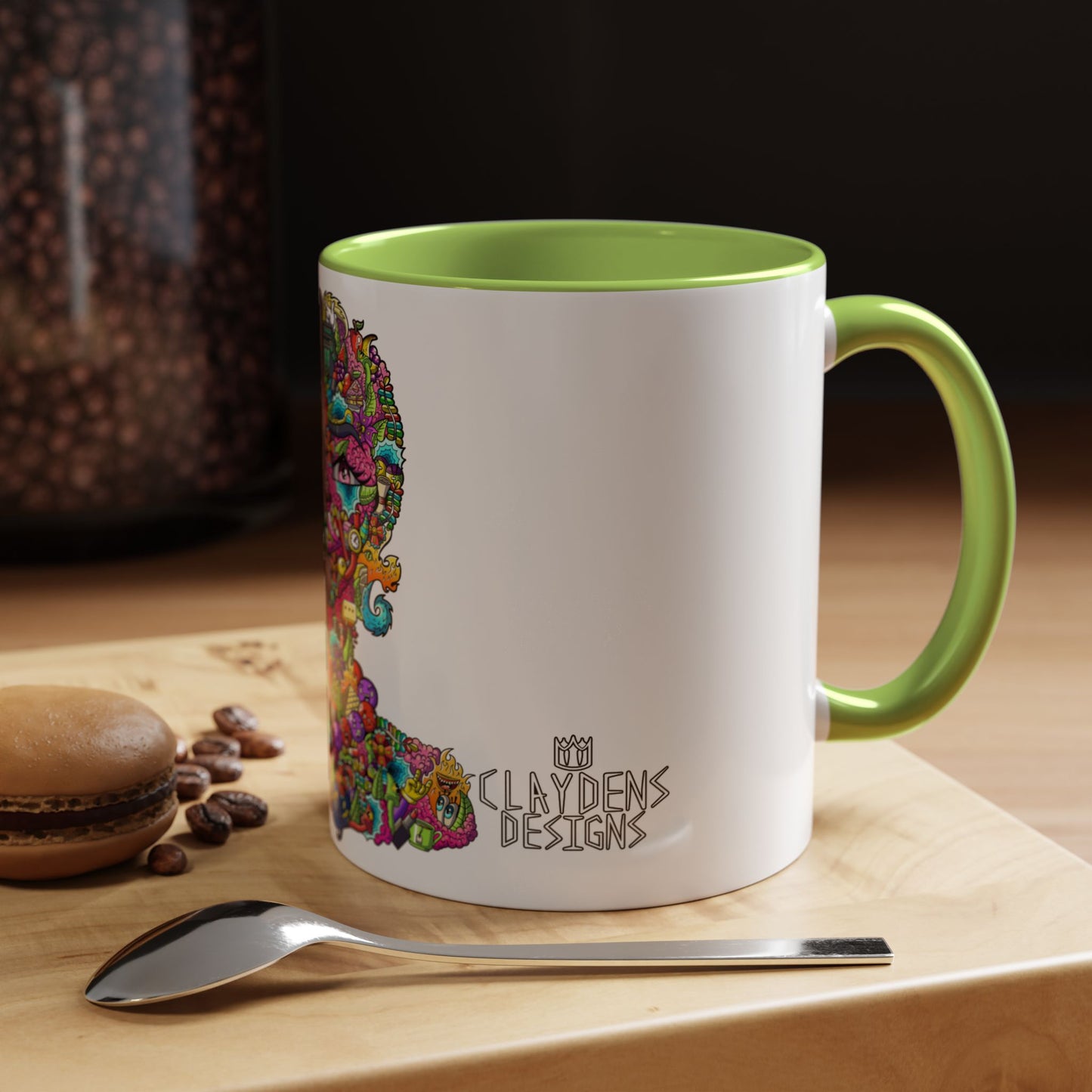 Accent Coffee Mug-Doodle Girl