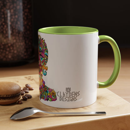 Accent Coffee Mug-Doodle Girl