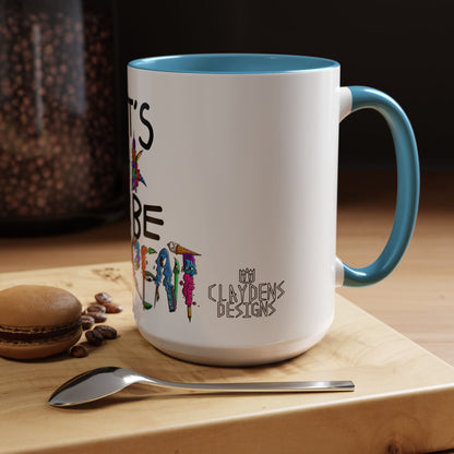 Accent Coffee Mug-Doodle It's OK to be Different