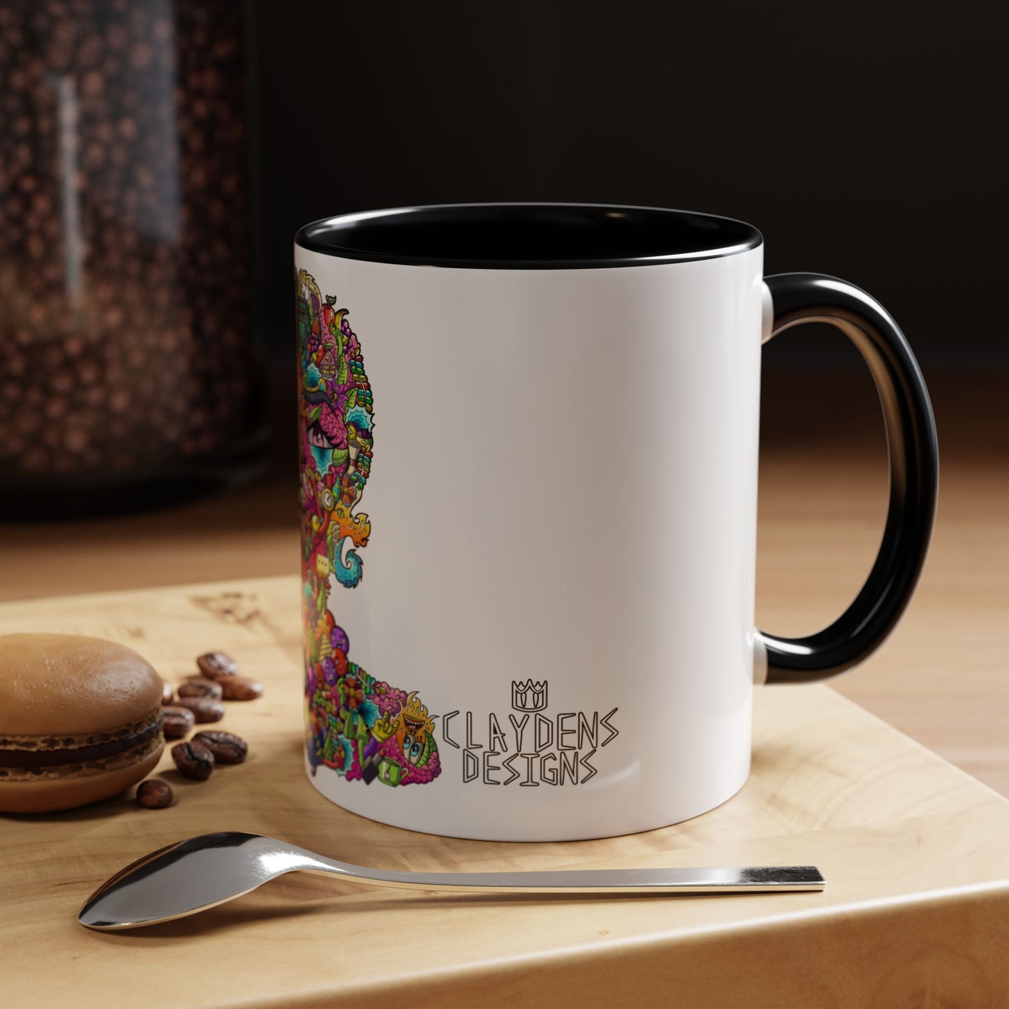 Accent Coffee Mug-Doodle Girl