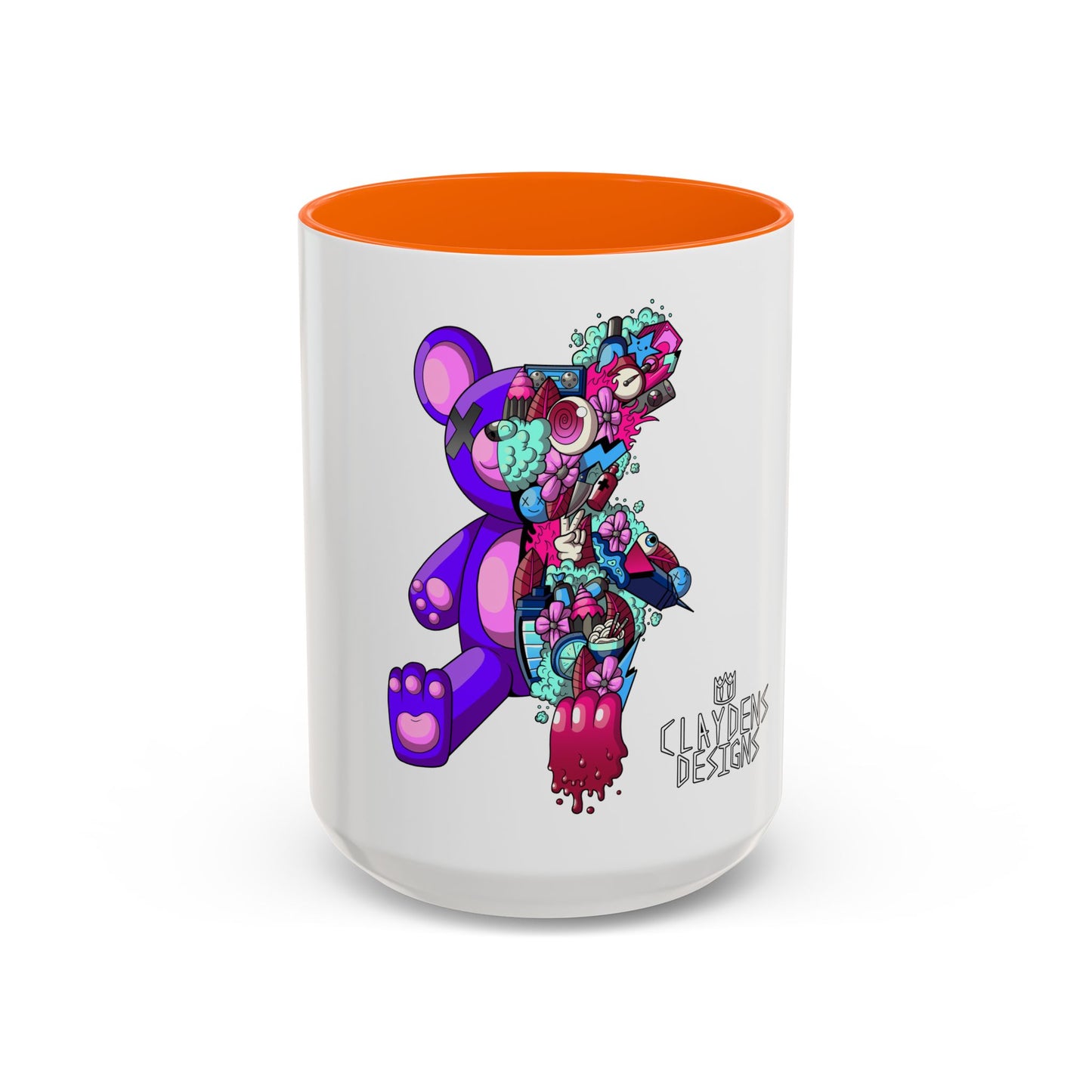 Accent Coffee Mug-Doodle Teddy