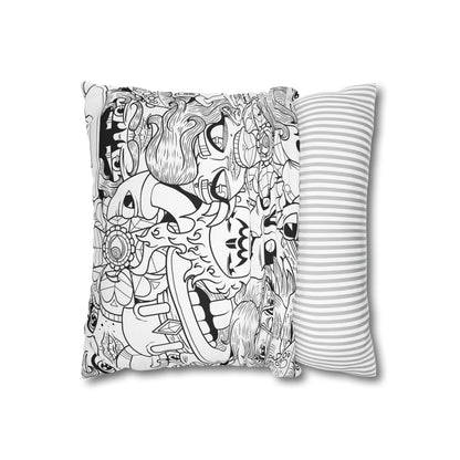 Spun Polyester Square Pillowcase