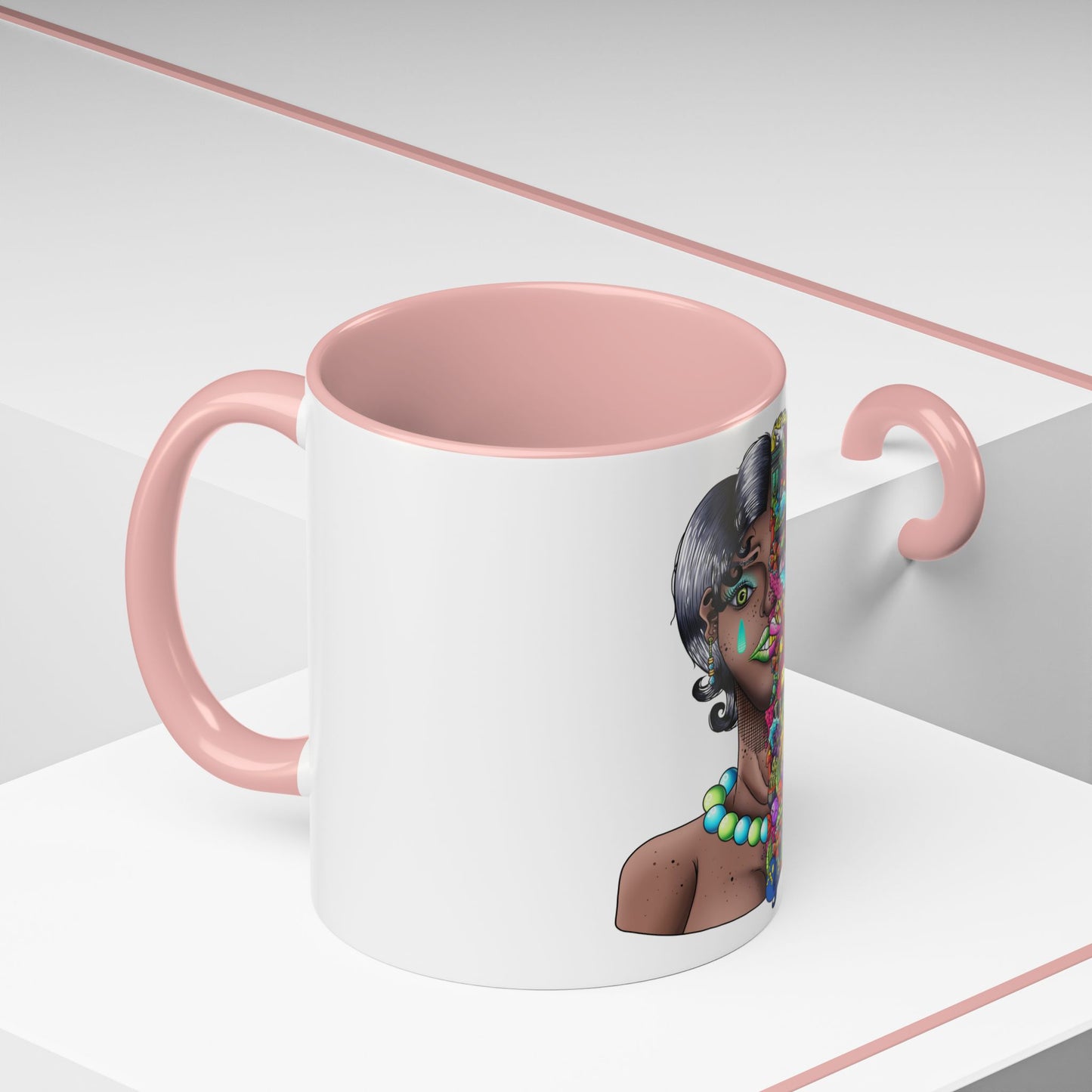 Accent Coffee Mug-Doodle Girl
