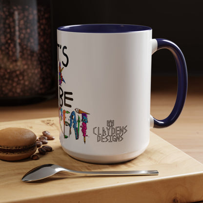 Accent Coffee Mug-Doodle It's OK to be Different