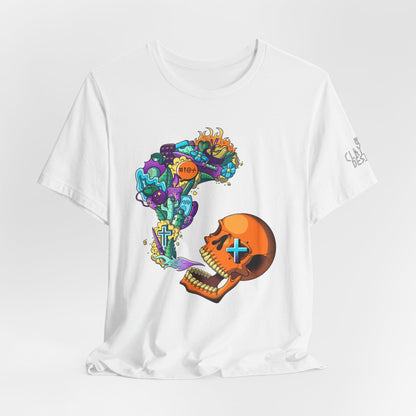 Unisex Jersey Short Sleeve Tee-Doodle Skull