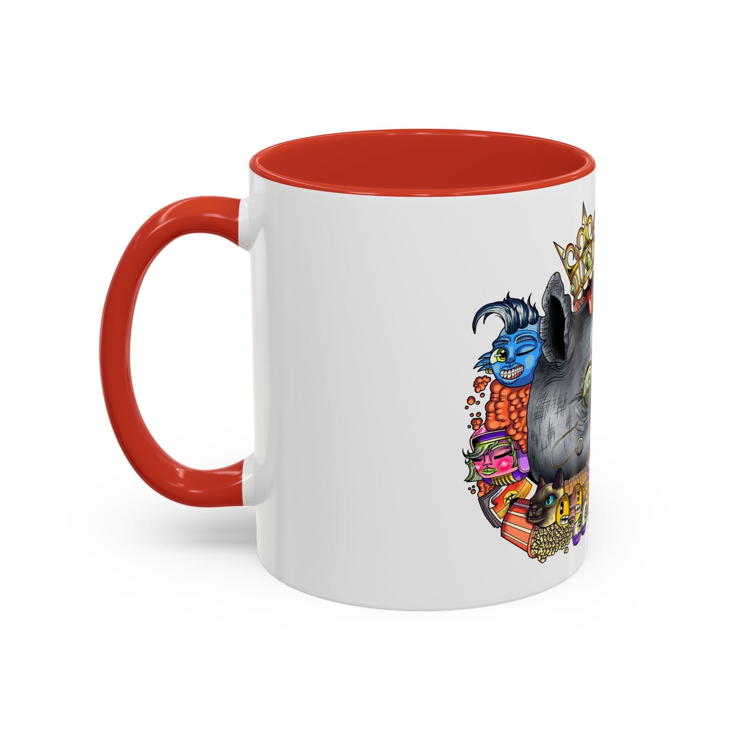 Accent Coffee Mug-Doodle Rhino