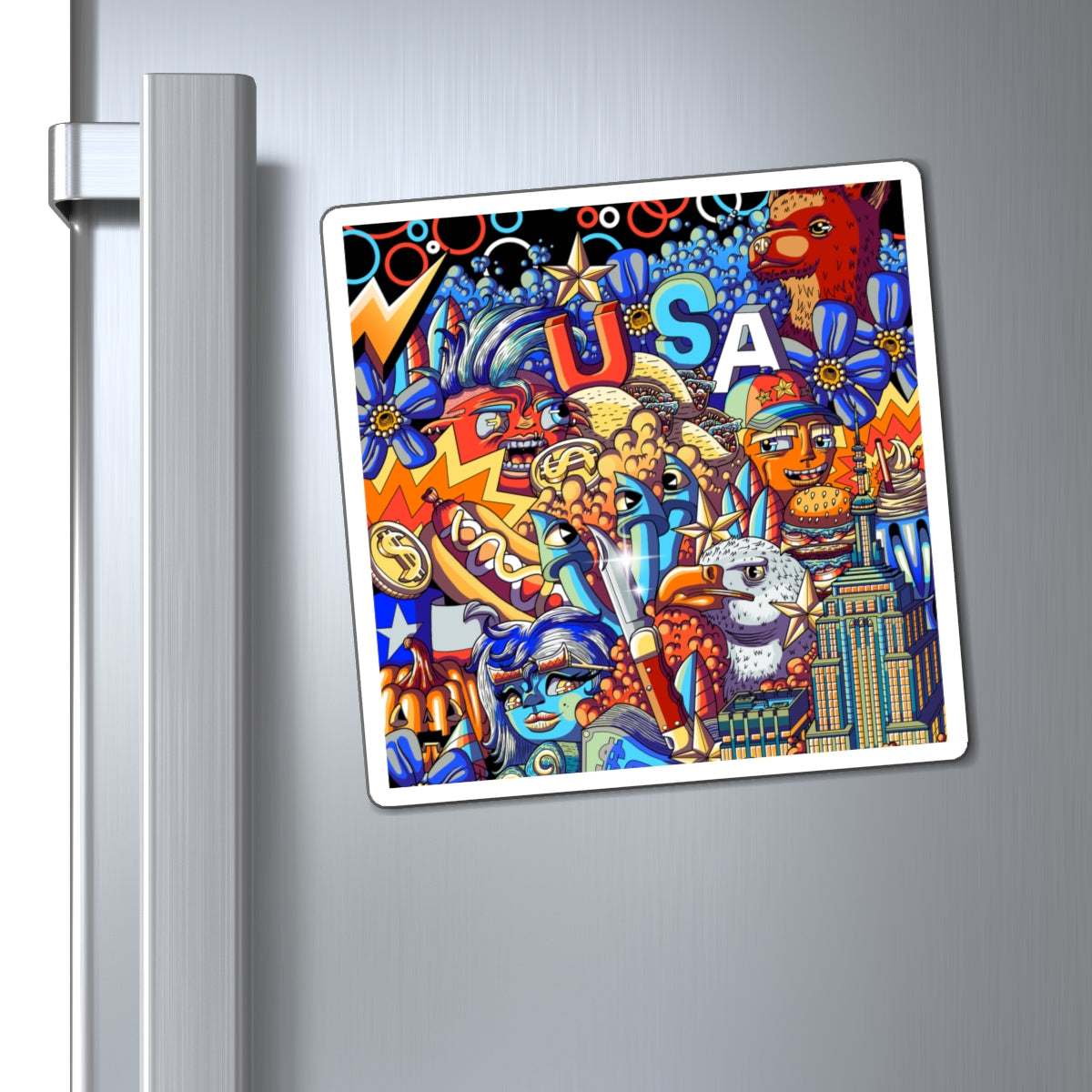 USA theme Magnets
