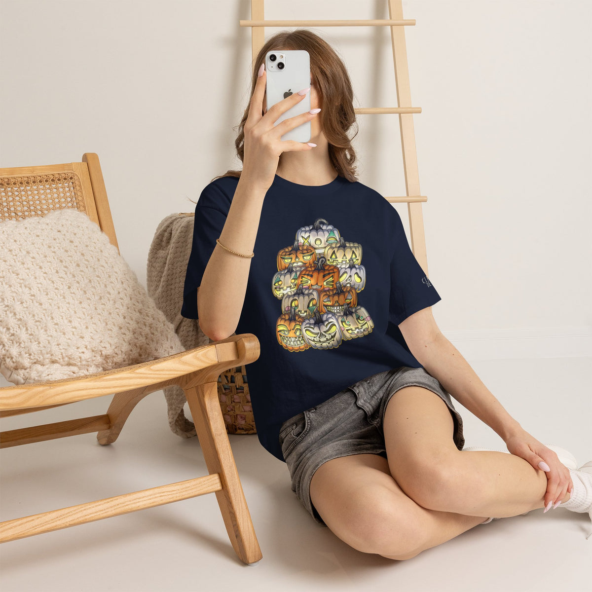 Halloween Pumpkin Unisex Heavy Cotton Tee