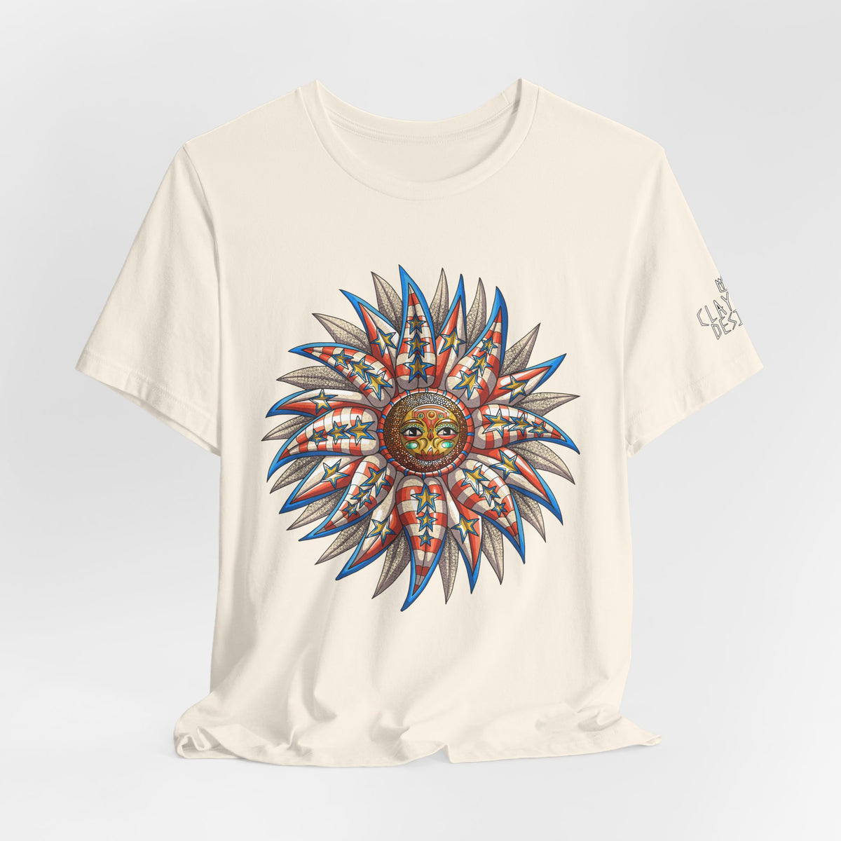 Unisex Jersey Short Sleeve Tee- Doodle Sunflower