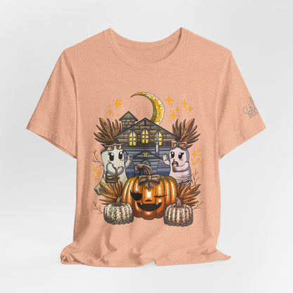 Halloween Pumpkin Unisex Jersey Short Sleeve Tee
