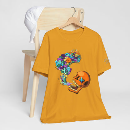 Unisex Jersey Short Sleeve Tee-Doodle Skull