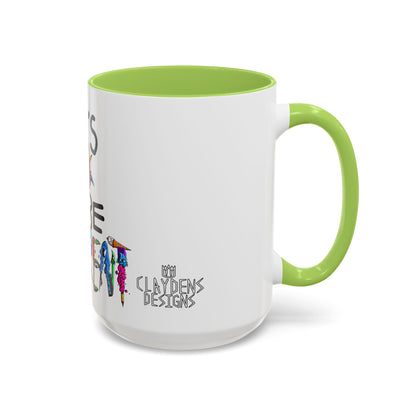 Accent Coffee Mug-Doodle It's OK to be Different