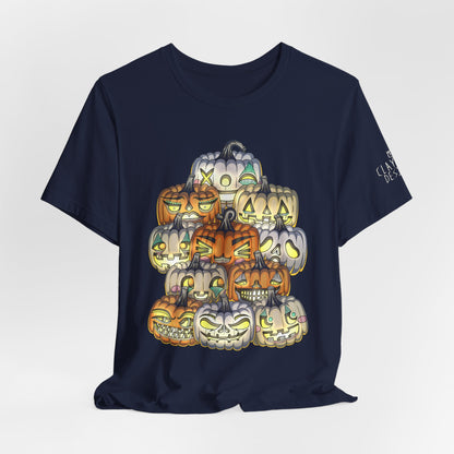 Halloween Pumpkin Unisex Jersey Short Sleeve Tee