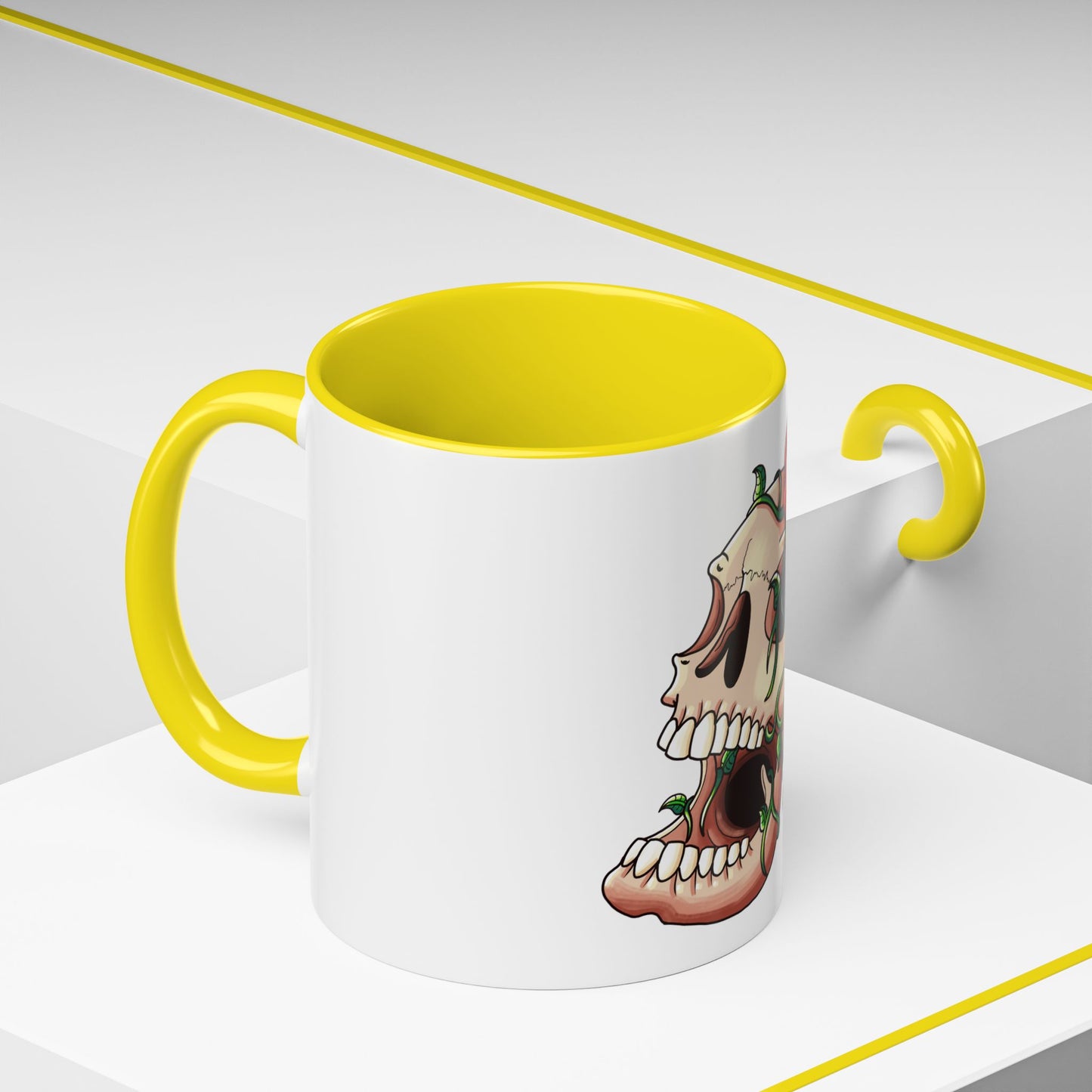 Accent Coffee Mug-Skull design