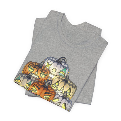 Halloween Pumpkin Unisex Jersey Short Sleeve Tee