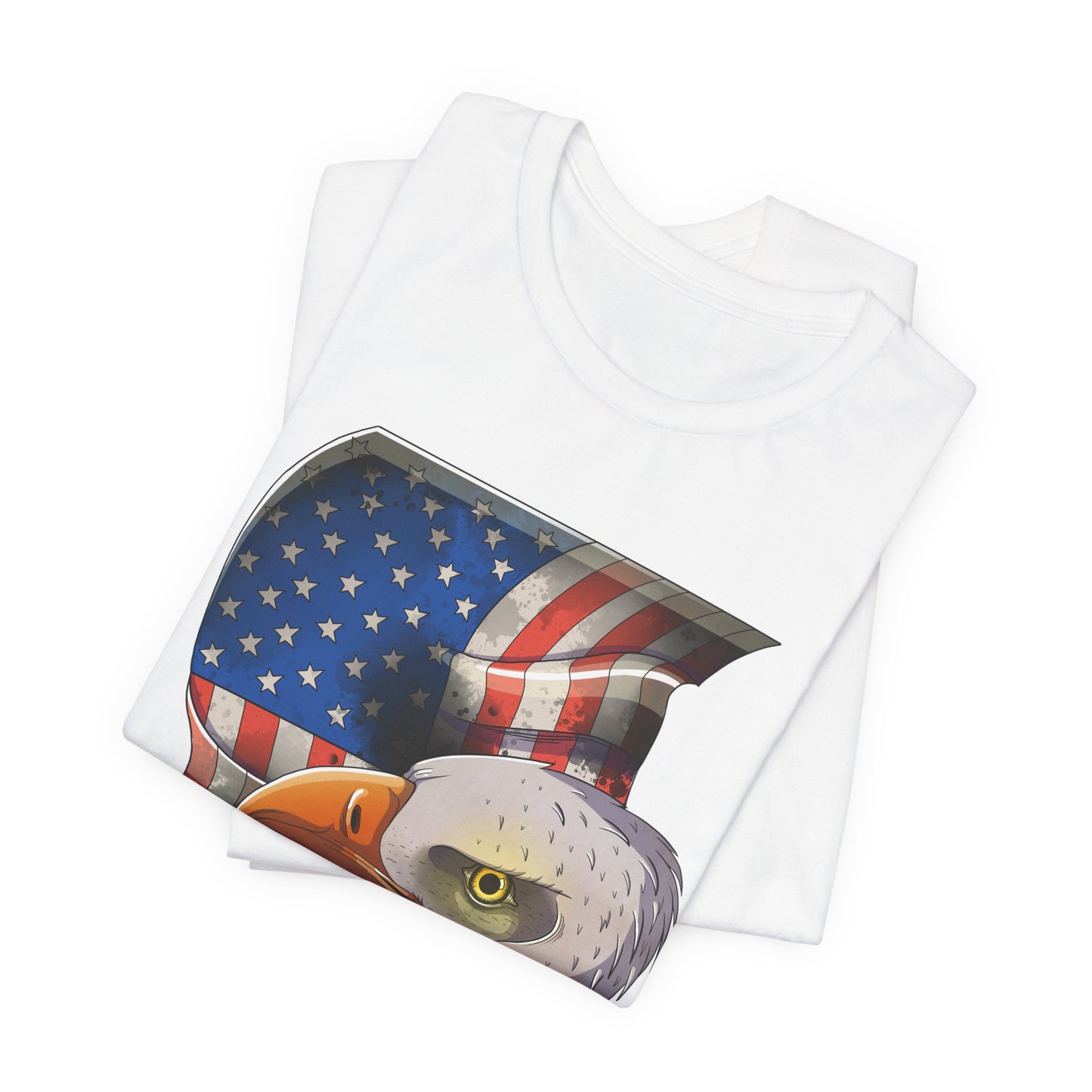 Bella+Canvas Unisex Jersey Short Sleeve Tee with print on sleeve