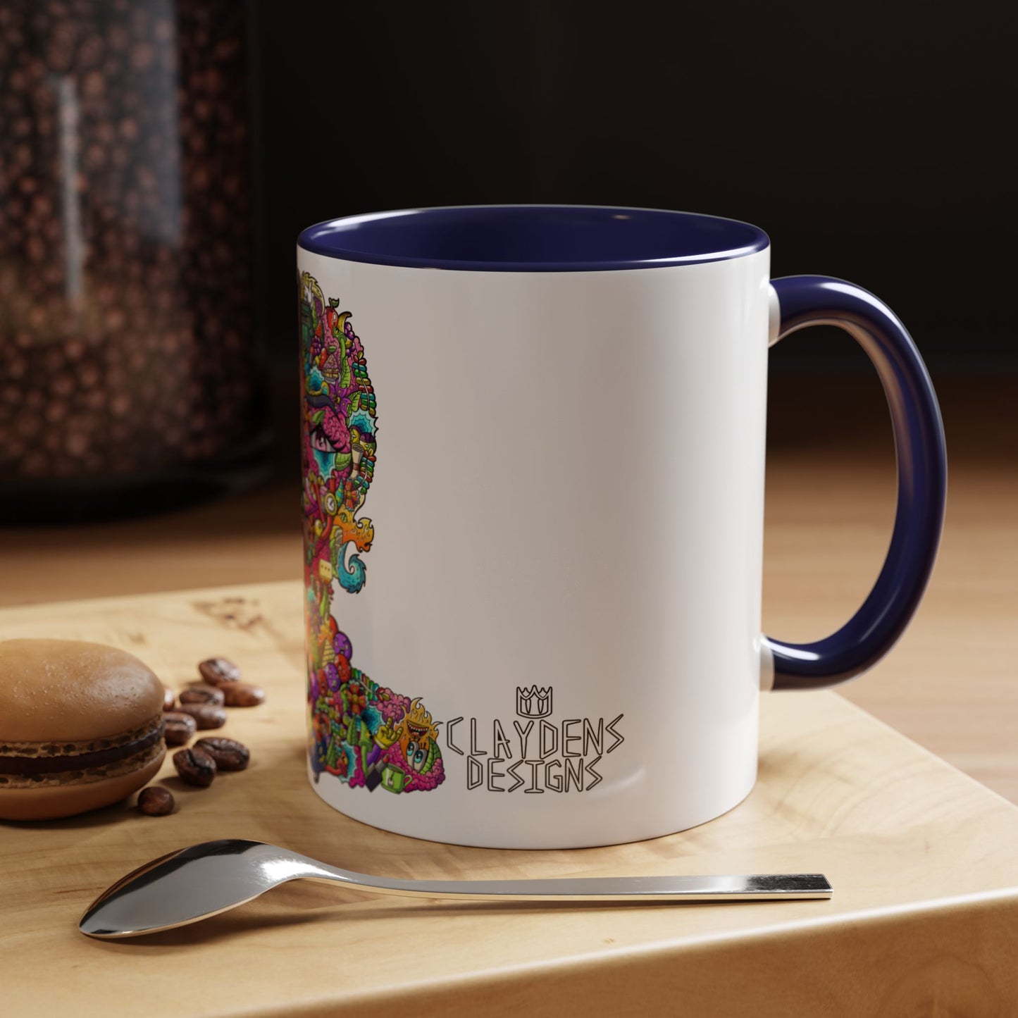 Accent Coffee Mug-Doodle Girl
