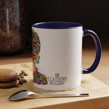 Accent Coffee Mug-Doodle Girl