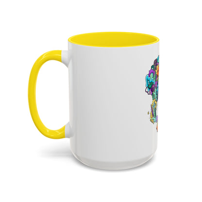 Accent Coffee Mug-Doodle Skull