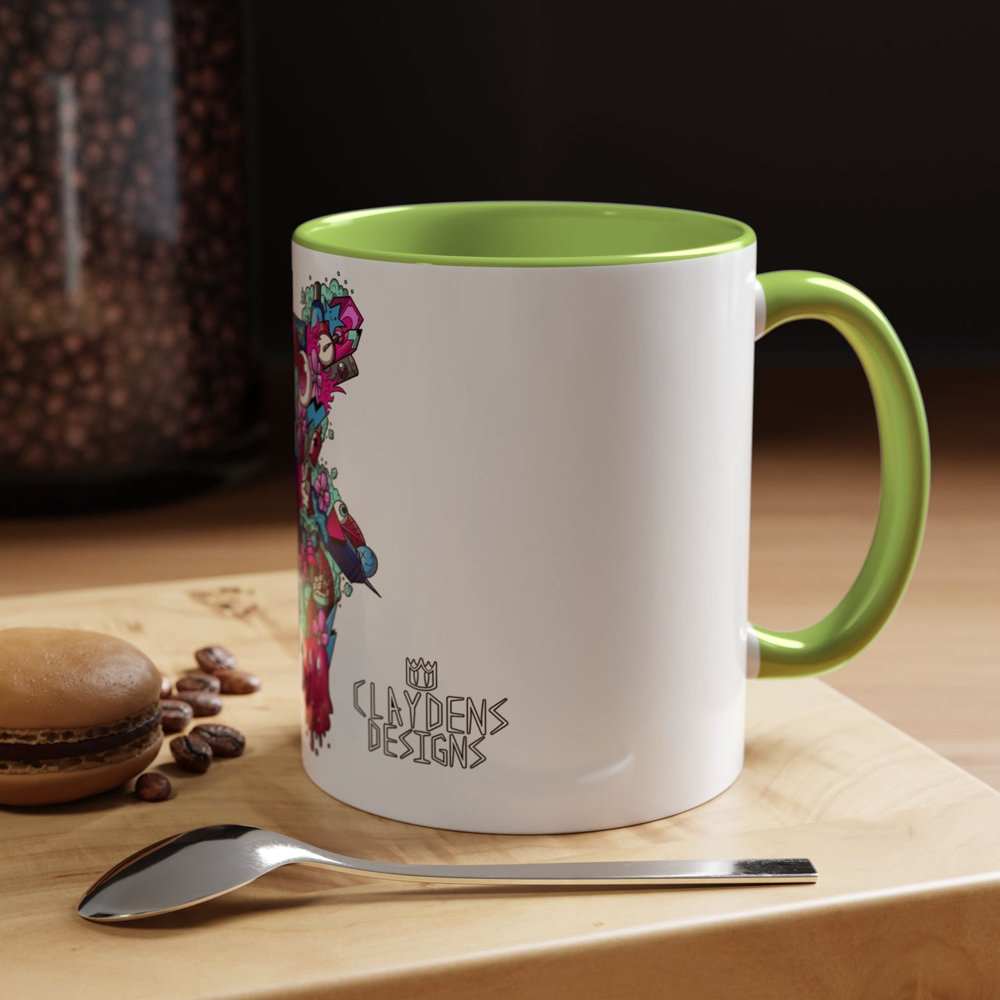 Accent Coffee Mug-Doodle Teddy