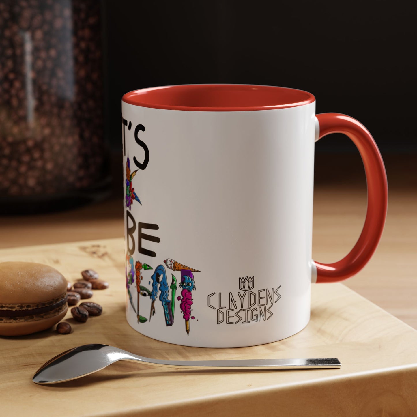 Accent Coffee Mug-Doodle It's OK to be Different